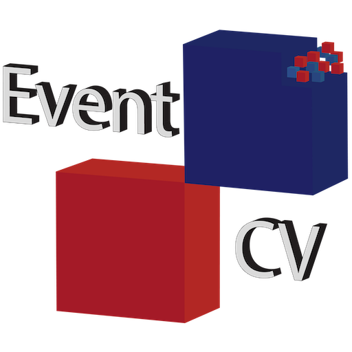 EventCV logo displaying positive and negative polarity pixels